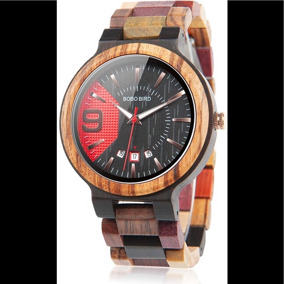 Other - Mens Luxury Natural Colorful Wooden Watch (BRAND NEW)